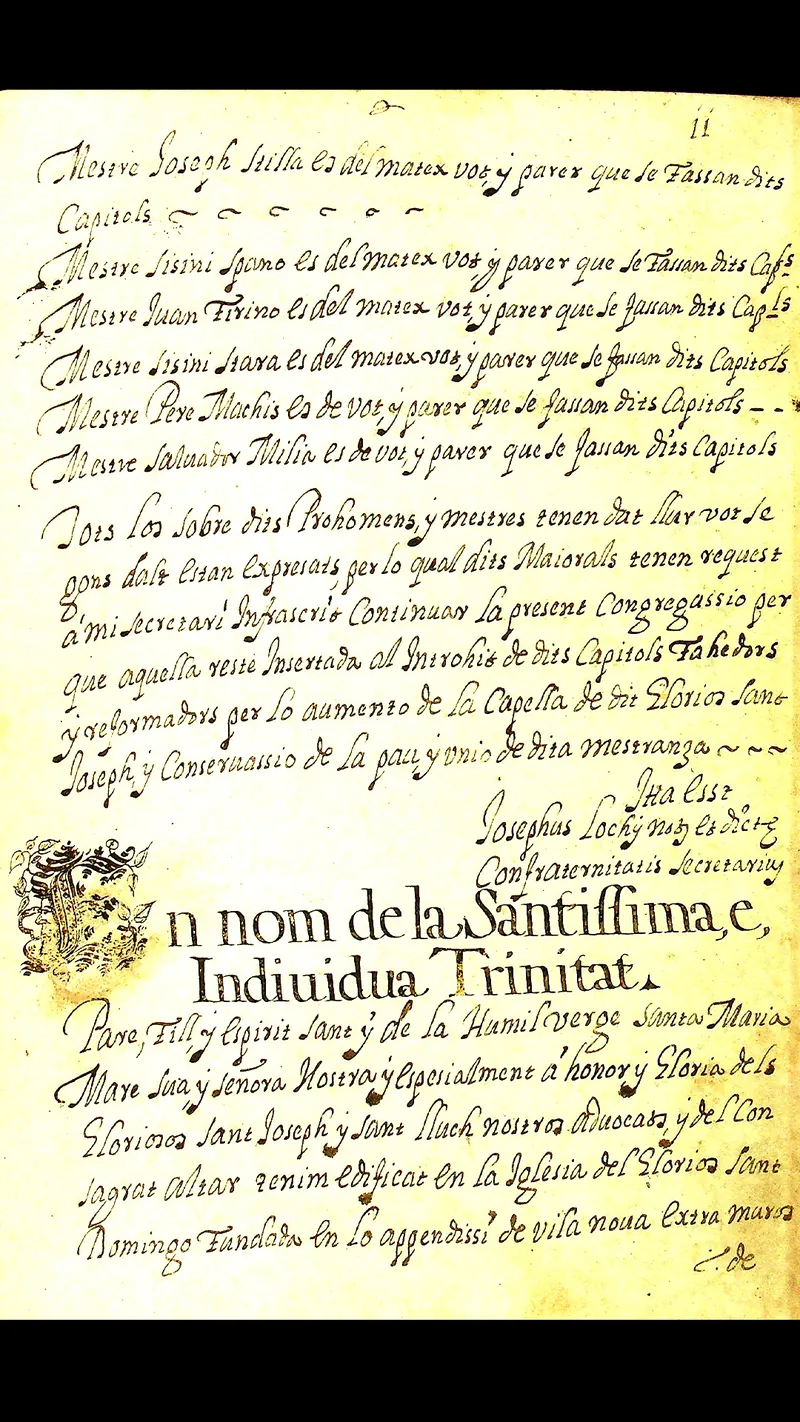 Archivio di Stato di Cagliari - Gremio dei Falegnami